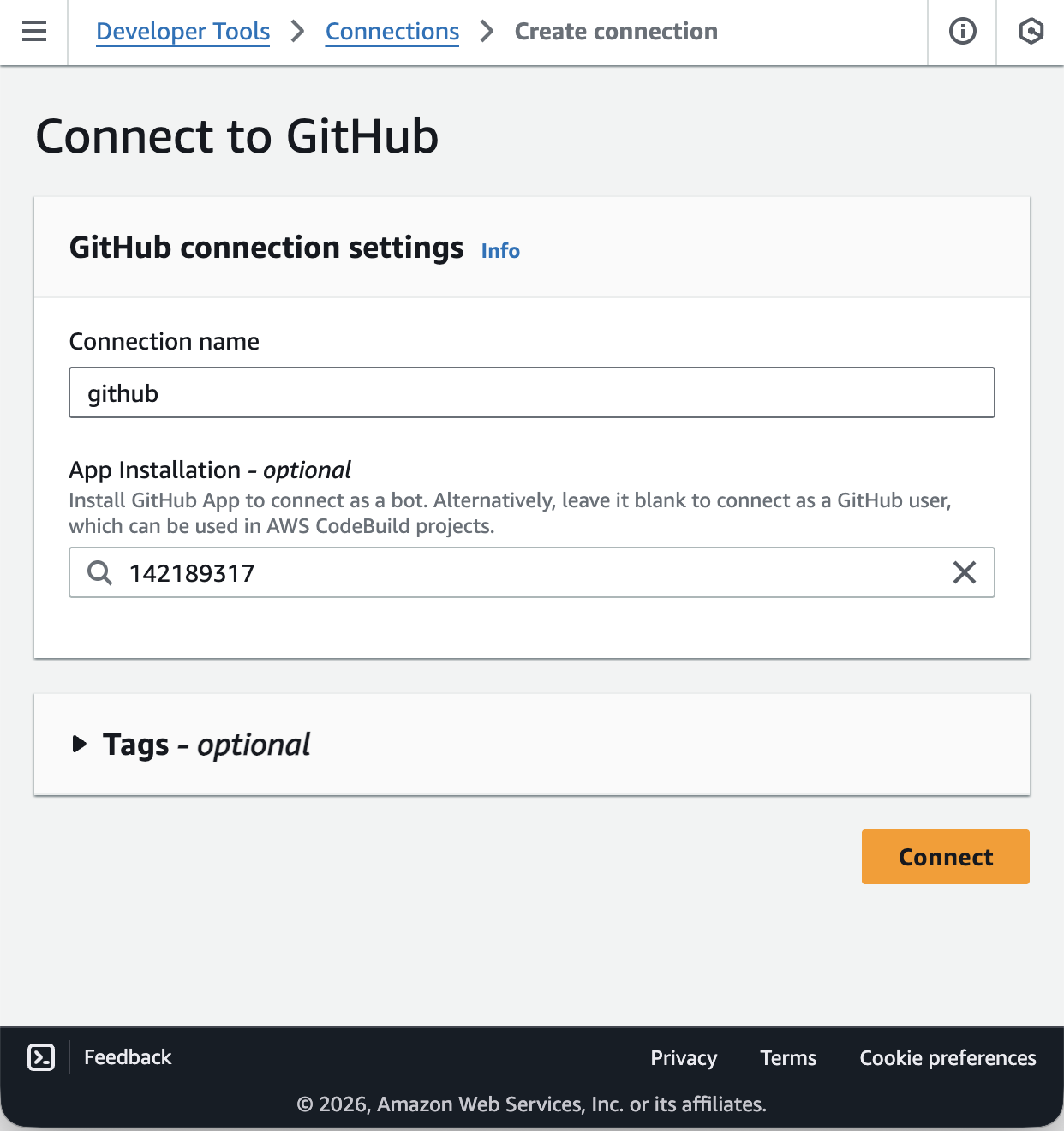 Connect to GitHub