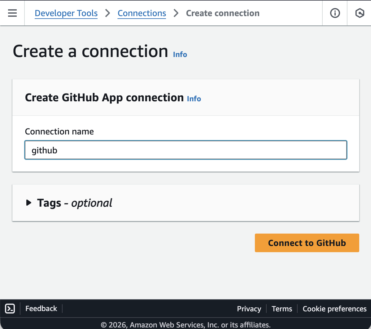 Create a GitHub App connection
